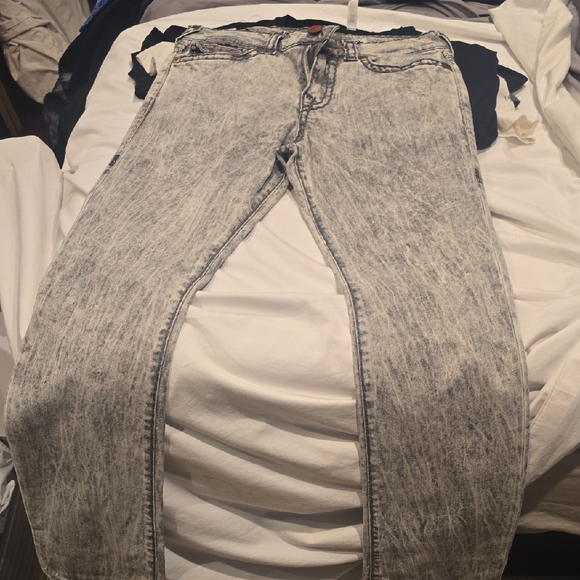 True Religion Gray Ricky Jeans - Picture 2 of 5